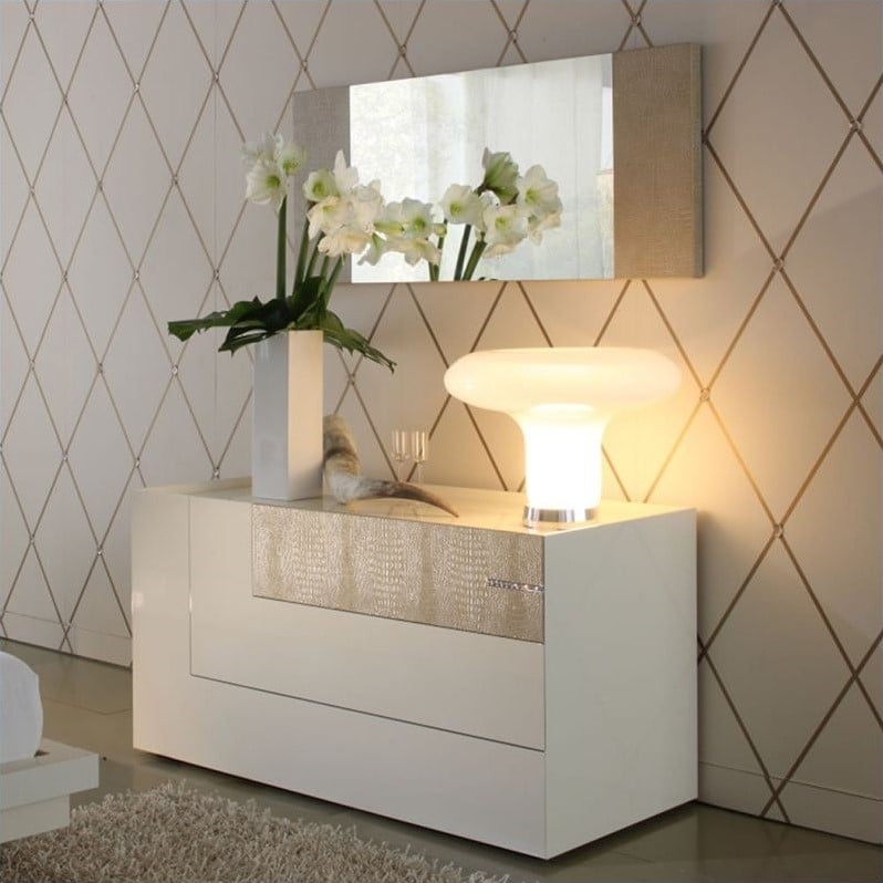 Rossetto Diamond Dresser in Ivory   T426400000054