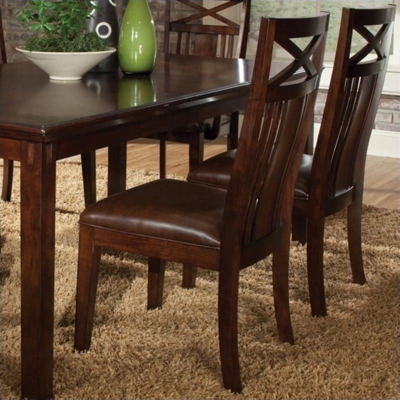 Standard Furniture Sonoma Side Chair in Warm Oak Finish   11904