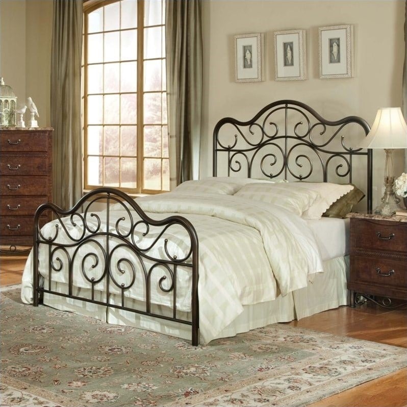 Santa Cruz Metal Bed in Bronze Finish - 562XX