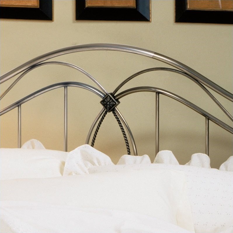 Hillsdale Milano Metal Headboard in Antique Pewter 167XX
