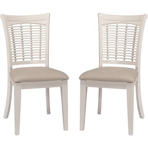 Hillsdale Bayberry Dining Chair in White (Set of 2)