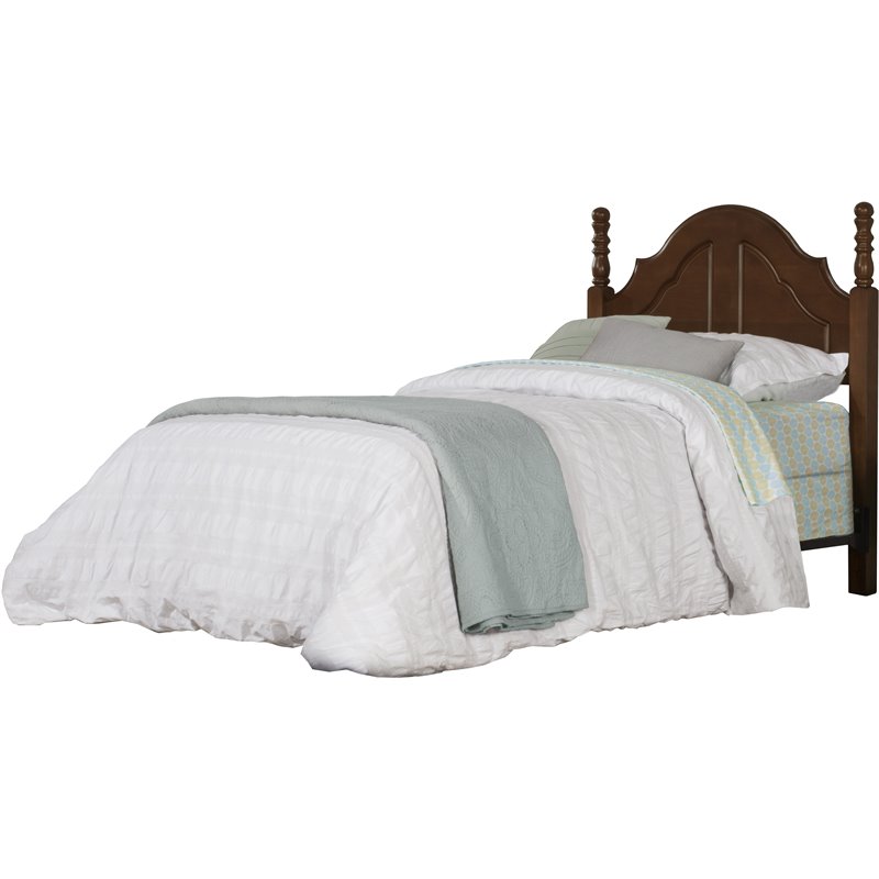 Hillsdale Furniture Cheryl Twin Poster Headboard in Walnut