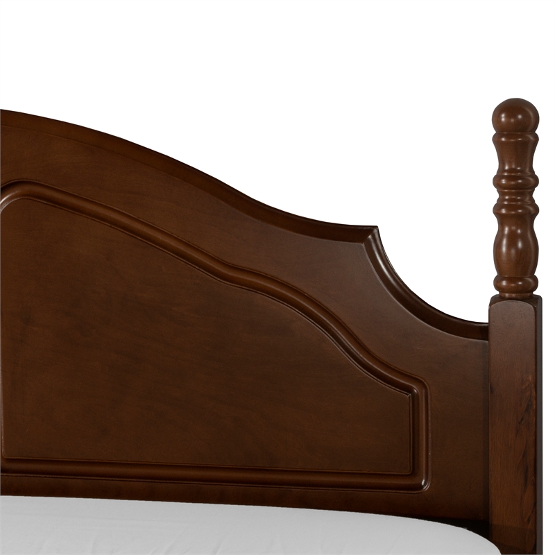 Hillsdale Cheryl Full Queen Poster Headboard in Walnut Cymax Business