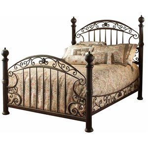 chesapeake poster bed in rustic old brown