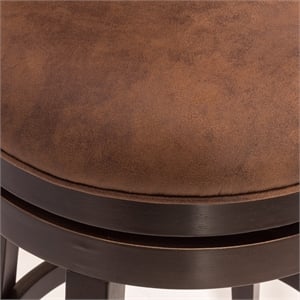 Hillsdale Edenwood 40.75&quot Wood Contemporary Counter Stool in Chocolate/Chestnut