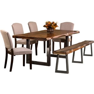 hillsdale emerson dining set in natural sheesham 