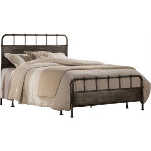 grayson panel bed in rubbed black