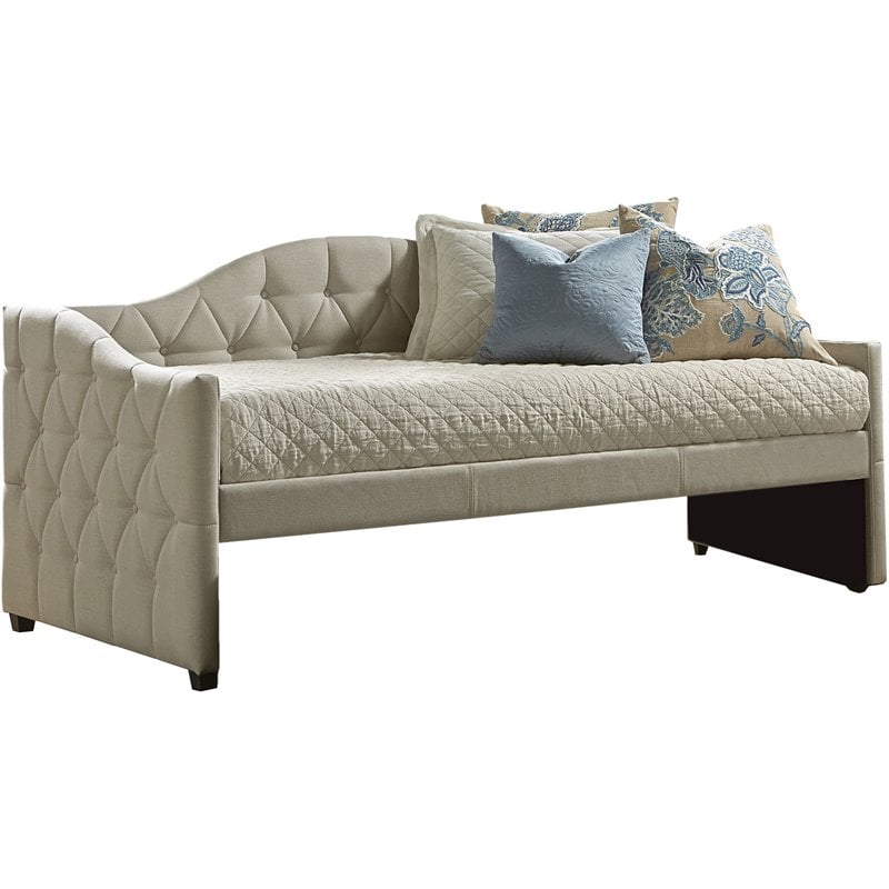 Hillsdale Jamie Twin Button Tufted Daybed In Beige | Cymax Business