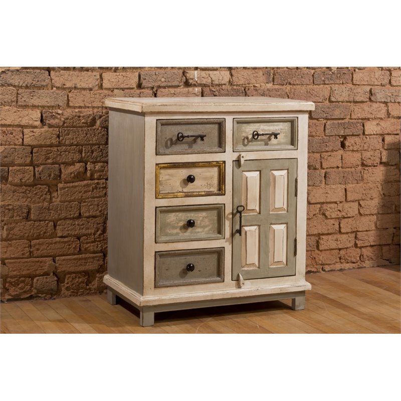 Hillsdale Larose 5 Drawer Accent Chest In Dove Gray 5732 883