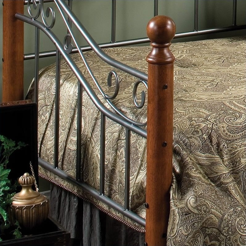 Hillsdale Martino Wood and Metal Daybed in Cherry Finish 1392DBLHXX