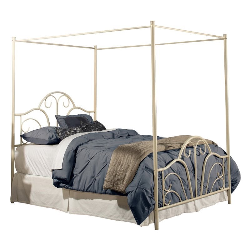 Hilale Dover Transitional King Metal, King Metal Canopy Bed