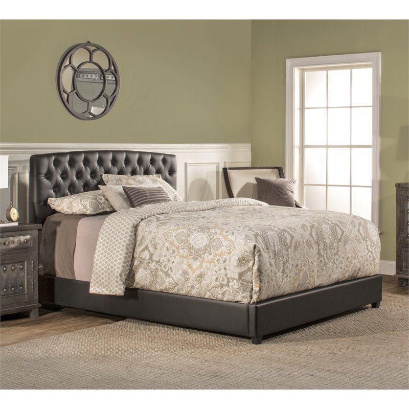 Hillsdale Hawthorne Upholstered California King Bed In Black