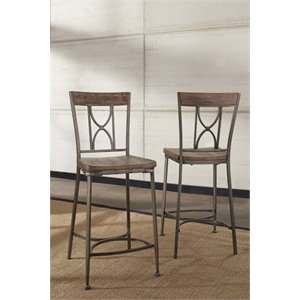 Hillsdale Paddock Counter Stool in Brown-Gray