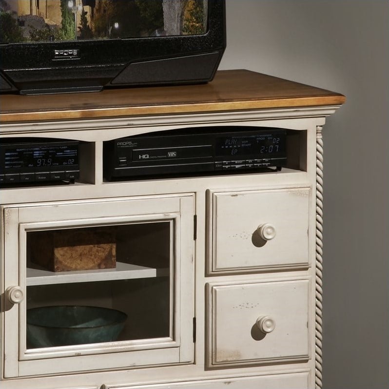 Hillsdale Wilshire Plasma/LCD Antique White TV Media Chest 1172790