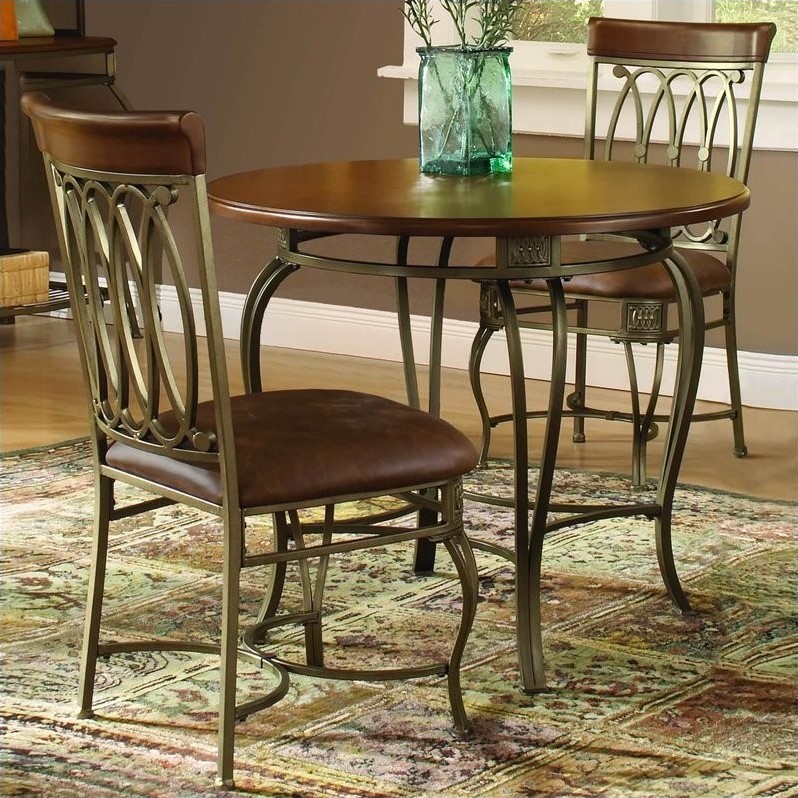  Dining Dinette Sets Hillsdale Montello 3 PC 36quot; Round Dining Table Set