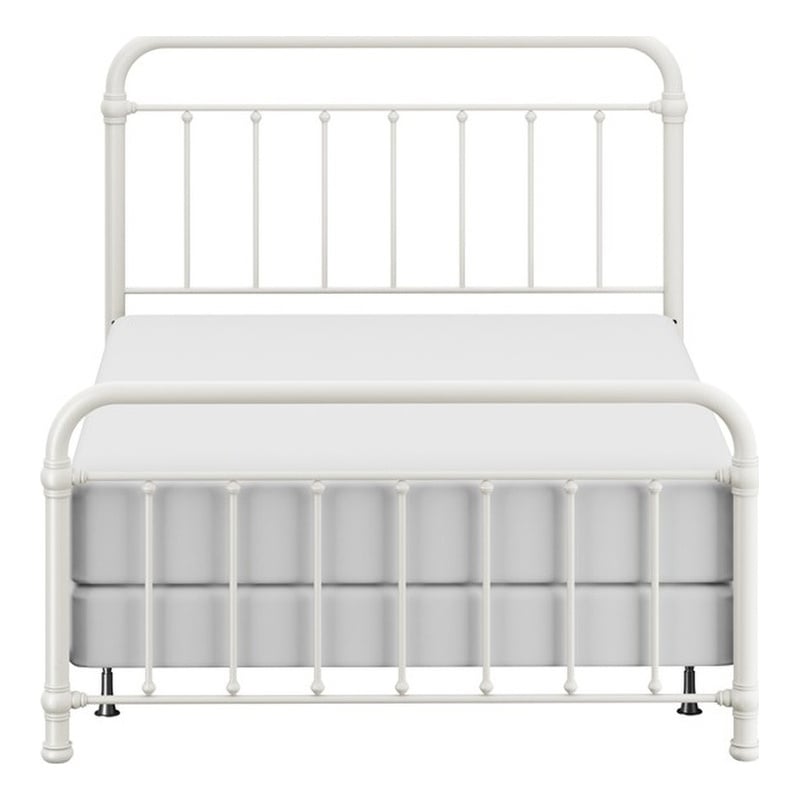 Hillsdale Kirkland Full Metal Spindle Panel Bed in White