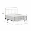 Hillsdale Kirkland Full Metal Spindle Panel Bed in White