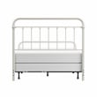 Hillsdale Kirkland Queen Metal Spindle Panel Bed in White