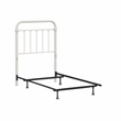 Hillsdale Kirkland Twin Metal Spindle Panel Headboard with Frame in White
