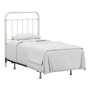 Hillsdale Kirkland Twin Metal Spindle Panel Headboard with Frame in White