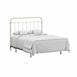 Hillsdale Kirkland Metal Full/Queen Round Spindle Headboard w/Frame - Soft White