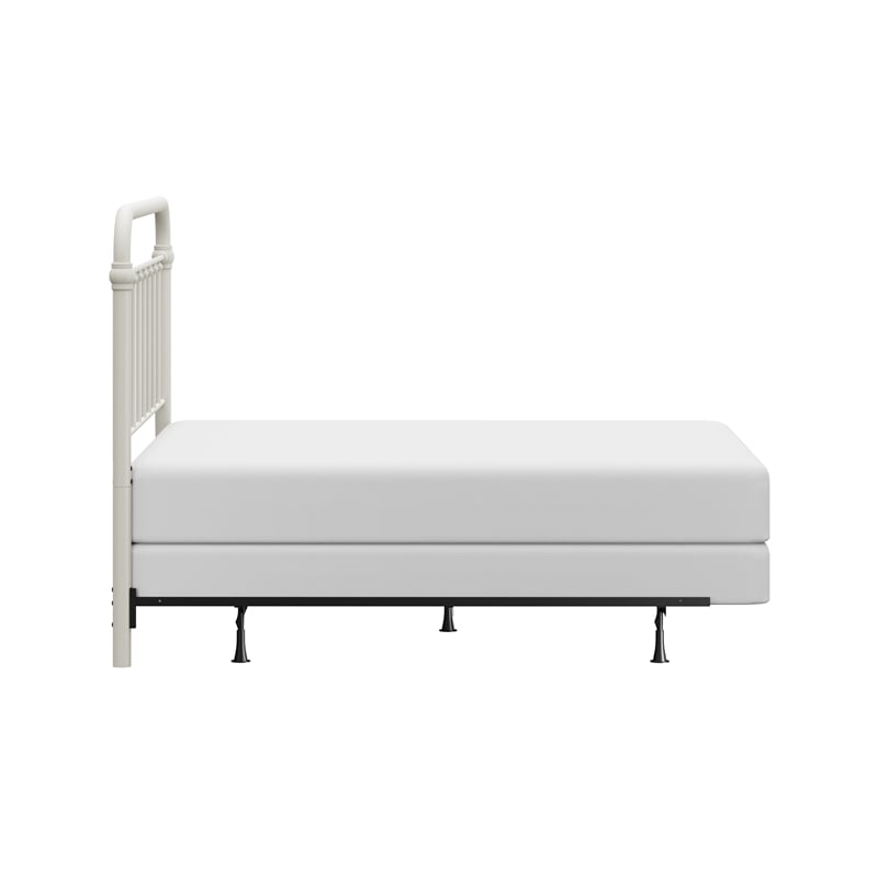 Hillsdale Kirkland Metal Full/Queen Round Spindle Headboard w/Frame - Soft White