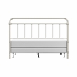 Hillsdale Kirkland King Metal Spindle Panel Headboard with Frame in White