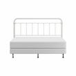 Hillsdale Kirkland King Metal Spindle Panel Headboard with Frame in White