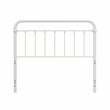 Hillsdale Kirkland Metal Full or Queen Round Spindle Headboard in Soft White