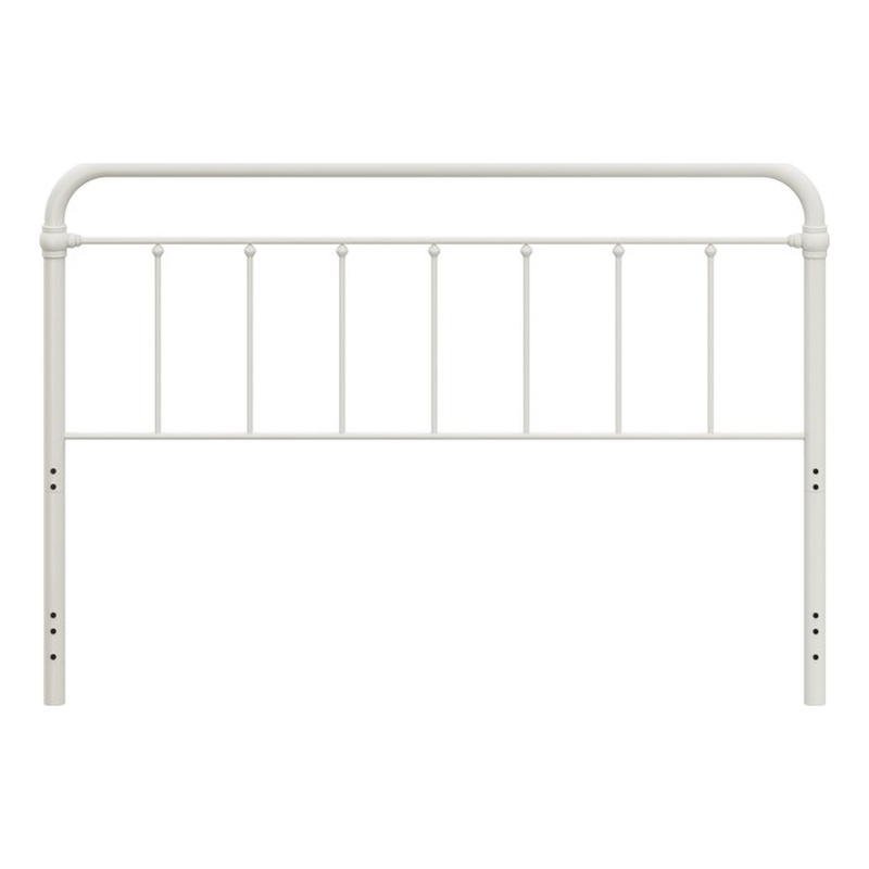 Hillsdale Kirkland King Metal Spindle Panel Headboard in White