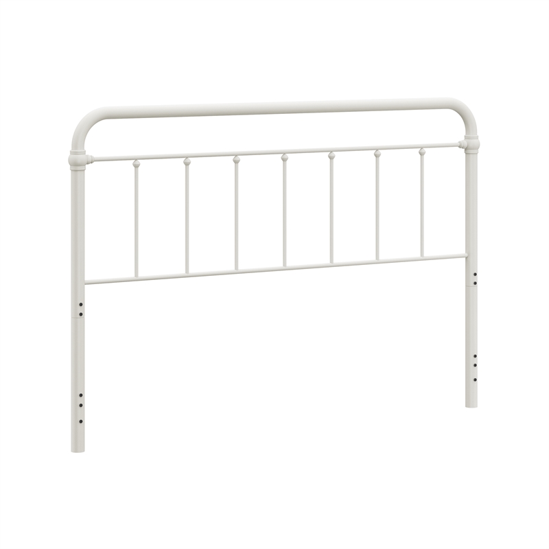 Hillsdale Kirkland King Metal Spindle Panel Headboard in White
