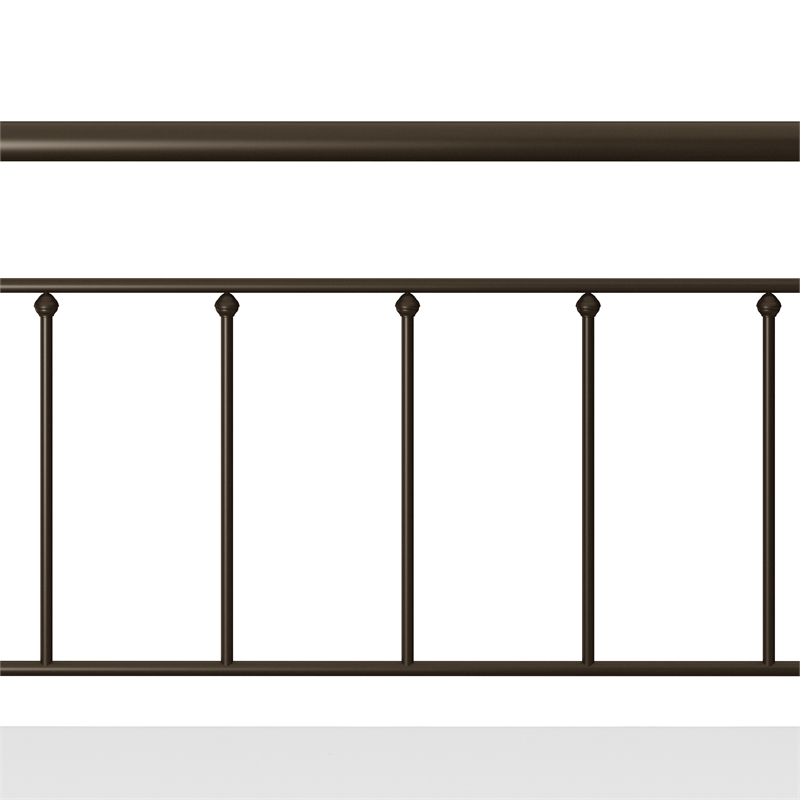 Hillsdale Kirkland King Metal Spindle Panel Bed in Dark Bronze