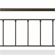 Hillsdale Kirkland King Metal Spindle Panel Bed in Dark Bronze