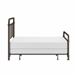 Hillsdale Kirkland King Metal Spindle Panel Bed in Dark Bronze