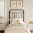 Hillsdale Kirkland Twin Metal Spindle Panel Headboard in Dark Bronze