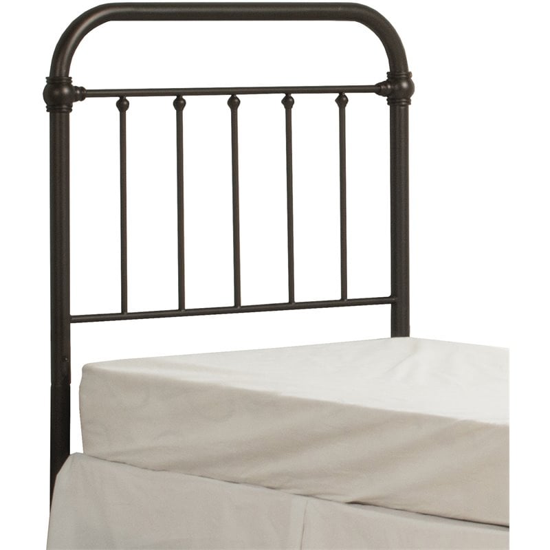 Hillsdale Kirkland Twin Metal Spindle Panel Headboard in Dark Bronze