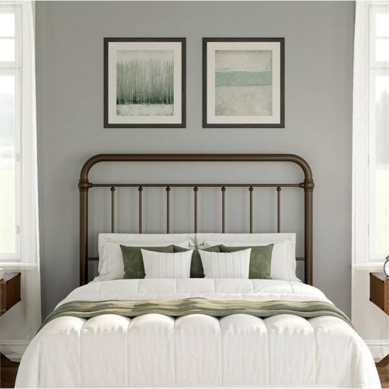 Hillsdale Kirkland Full or Queen Metal Spindle Panel Headboard