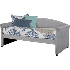 hillsdale westchester upholstered daybed in smoke gray