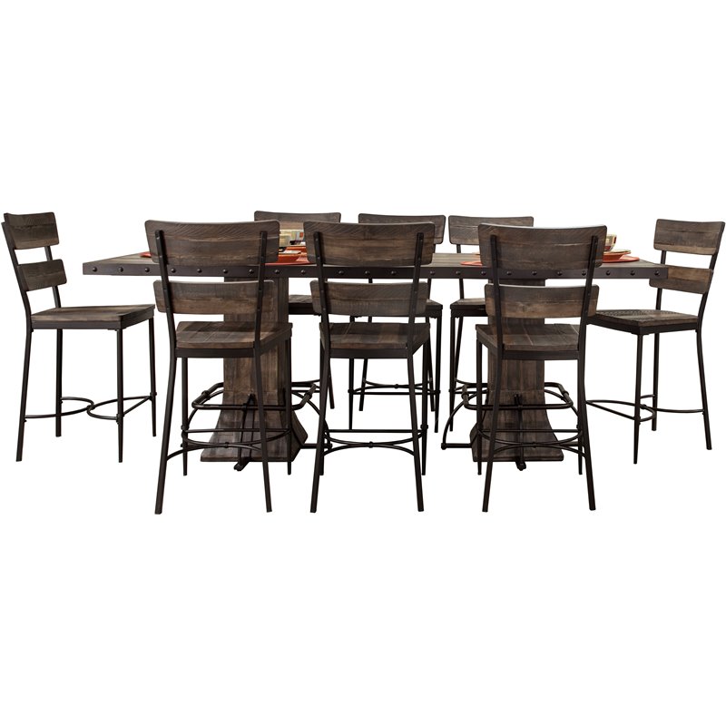 metal counter height dining set