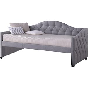 Hillsdale Jamie Tufted Daybed in Gray