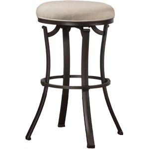hillsdale indoor-outdoor bryce swivel counter stool in mocha