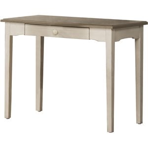 hillsdale clarion writing desk in distressed gray and sea white