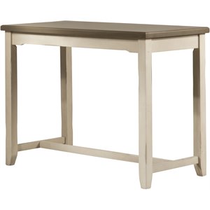 hillsdale furniture clarion wood open back counter height stool in sea white