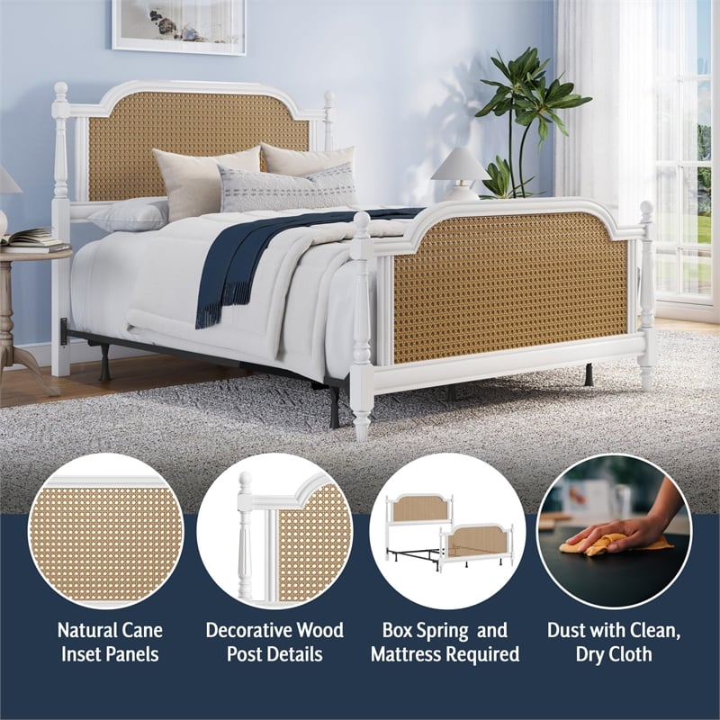 Melanie Bed - Queen - Metal Bed Rails Included