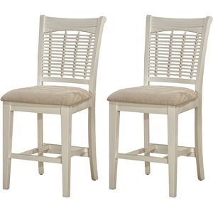 bayberry non-swivel counter stool - set of 2