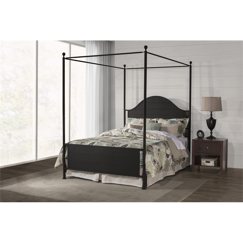 Cumberland Canopy Bed - King - Metal Bed Rail Included | Homesquare