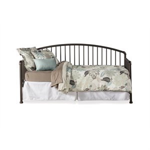 hillsdale brandi daybed oiled bronze - metal suspension deck included