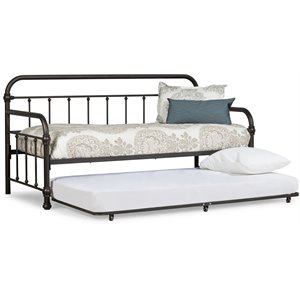 kirkland twin daybed with trundle in dark bronze
