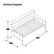 Kirkland Twin Daybed with Trundle in Soft White