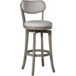 Hillsdale Sloan 38.25&quot Wood Contemporary Counter Stool in Aged Gray/Fog Gray